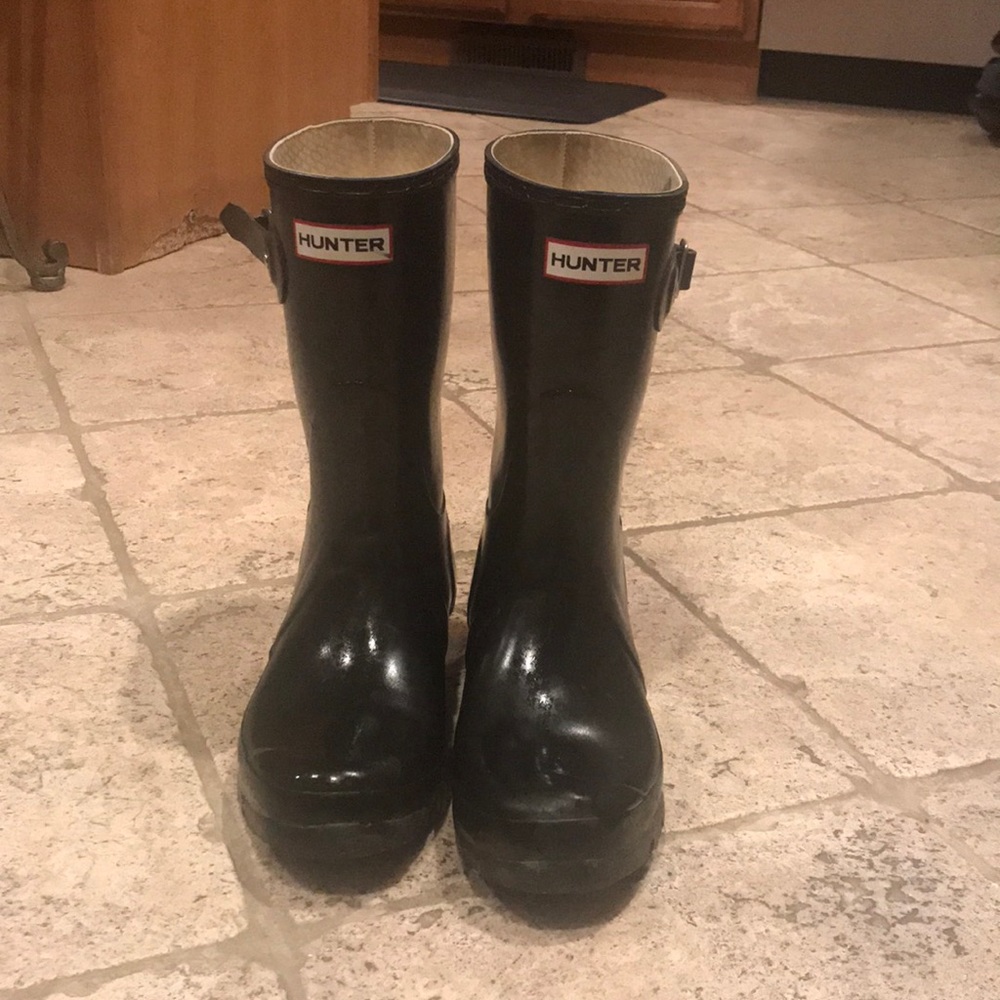 Mid-Calf Women’s Hunter Rain Boots (Black)